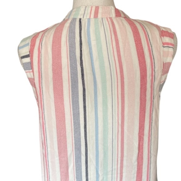 Anthropologie Dress Womens XS Cloth&Stone Stripe Sleeveless Lightweight Spring - Picture 8 of 12